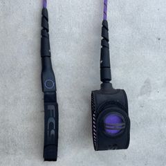 【300円クーポン発行中‼︎】FCS リーシュコード FREEDOM HELIX LEASH フリーダム 6ft コンプ ショートボード用 パープル 新品未使用 パッケージ無