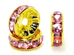 ロンデル 平型(ゴールド)(ピンク)(12mm)(100個)