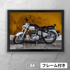ロイヤルエンフィールド（ROYAL ENFIELD）　クラシック　フォトポスターA4　マット　その16　【フレーム付（サービス品）】《MT》