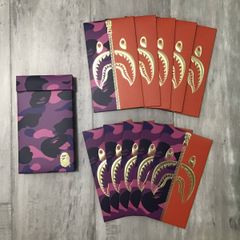 BAPE camo シャーク ポチ袋 a bathing ape shark エイプ ベイプ アベイシングエイプ 迷彩