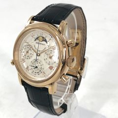 SHELLMAN シェルマン グランドコンプリケーション プレミアム 6771-T011179TA  QZ/SS ホワイト文字盤 メンズ腕時計 箱 説明書【OE-988】