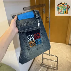 【今日WTO】Loewe 春夏男士クラシックロゴジーンズ-XY02