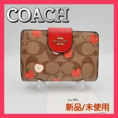 新品】COACH 二つ折り財布 レディース リンゴ柄 C4117a 折り財布 安い