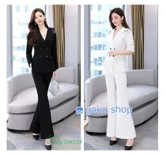 ママスーツ レディース スーツ ジャケッ ト レディース コート卒業式 着痩せ 上品レディース スーツ 秋冬 アウター オフィス パンツ 2点セット 通勤 スーツ  vii2g506519