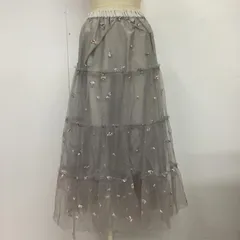 dazzlin ダズリン スカート ひざ丈スカート 刺繍　チュールスカート