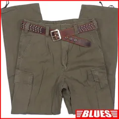 ドイツ軍 90s モールスキンカーゴパンツ  軍物 軍服 古着 メンズ 6 カーキ パンツ_ウエスト73cmから77cm一覧←SEULB屋着古← HH9824