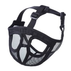 新品 MUYYIKA 口輪 犬 犬用マズル 短頭犬 短い鼻の犬 ブルドッグ 調節可能 犬の口のカバー 無駄吠え 防止 咬みつき防止 家具破壊防止 快適 柔らかい 犬の口 保護 犬用訓練 しつけ用品(M ブラック)