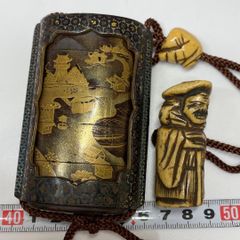 時代物 雲龍高蒔絵印籠 根付 かえる - メルカリ