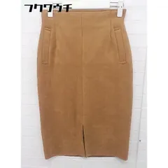 ◇ ◎ Simplicite シンプリシテェ タグ付 膝丈 タイト スカート サイズS キャメル レディース  【中古】 【1108270010749】