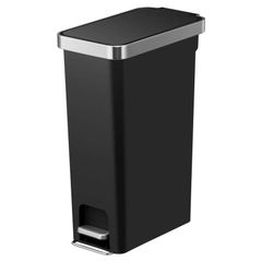 メーカー正規品 新品 EKO ハナスリム ステップビン ゴミ箱 ブラック EK6268-40L-BL 40L