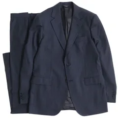 未使用品△正規品 黒タグ DOLCE&amp;GABBANA ドルチェアンドガッバーナ ウール シングルスーツ/上下セットアップ ネイビー 50 伊製 ハンガー付のサムネイル