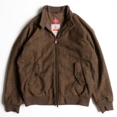 【極美品/ビッグサイズ】BARACUTA【ツイード G9 スウィングトップ ハリントンジャケット】 46 バラクータ 25070291