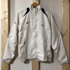 NIKI/ナイキ トラックジャケット ジャージ ロゴ刺繍 胸元ロゴ欠損有 メンズ S ホワイト