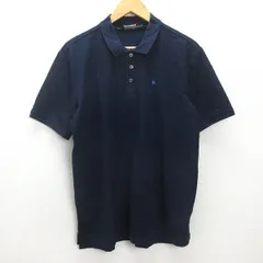 G■ルコック スポルティフ/le coq sportif GOLF 半袖ポロシャツ/ゴルフウェア【LL】紺/men's/112【中古】■