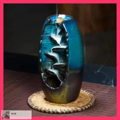 【新品・未使用】 滝 倒流香 お香立て 陶器 幻想 インテリア 置物 香り 匂い 玄関 車 滝 倒流香 お香立て不思議な煙 ★売れ筋★おすすめ おしゃれ