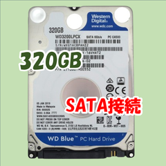 【中古動作品】Western Digital 2.5インチ 7mmHDD SATA(Serial ATA) 320GB WD3200LPCX-16VHAT2