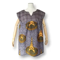 キーネックチュニック(タワー×チェック)