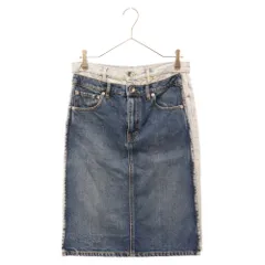 Martin Margiela (マルタンマルジェラ) 19AW スプライスド デニム スカート レディース インディゴ S51MA0375 S30513のサムネイル