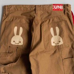 【美品】CUNE【ダックのペインターパンツ】2 ダブルうさぎ ダブルニーペインターパンツ キューン 25050506