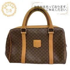 【５％OFF フォロワークーポン！！】CELINE セリーヌ ミニボストン マカダム ハンドバッグ バッグ カバン ブランド かわいい ハイブランド レディース ブラウン レディース おすすめ 人気