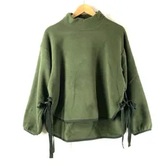 ホワイトマウンテニアリング×ユニクロ White Mountaineering×UNIQLO フリース リボン紐付き 緑 Mサイズ 941022
