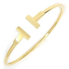 ティファニー Tiffany & Co. バングル T ワイヤー ミディアム 60010761 K18YG / #S 【中古】