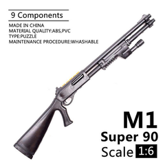 新品!送料無料! 1/6スケール M1 Super 90 未組立 銃 プラモデル