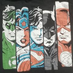JUSTICE LEAGUE 5 캐릭터 프린트 T 셔츠 슈퍼맨 배트맨 외 사이즈 S