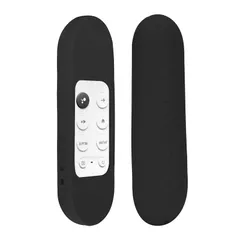 【★数量限定★】Geekria Chromecast カバー グーグル/Gooogle TV HD 2022 リモコン対応 - 軽量 滑り止め 耐衝撃 シリコンカバー Gooogle TV 4K 2020 リモコン用 ストラップ付き (ブラック)