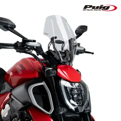 Puig 21713W WINDSHIELD NEW GENERATION ADJUSTABLE [CLEAR] DUCATI DIAVEL V4(24-25) プーチ ニュージェネレーションNKスクリーン