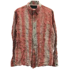 Roen ロエン 11AW GINGHAM SHIRT スカルスタッズギンガムチェックシャツ 71036031 レッド 46のサムネイル