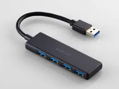 【新品・4営業日で発送】U3HH040XBK U3H-H040XBK USB-Aハブ (Mac／Windows11対応) ブラック バスパワー ／4ポート ／USB 3.2 Gen1対応 