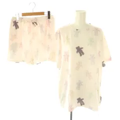 ジェラートピケ gelato pique セットアップ 上下 ベアTシャツ&ショートパンツ&巾着SET 3点セット 半袖 ルームウェア 部屋着 ナイトウエア パジャマ F ピンク /NR ■OS