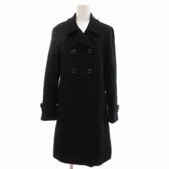 B&Y ユナイテッドアローズ BEAUTY&YOUTH ビューティー&ユース ピーコート Pコート アンゴラ混 ロング丈 M 黒 ブラック /NU ■GY14