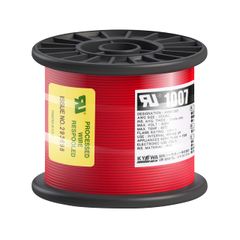 新品 協和ハーモネット UL1007 AWG22 耐熱ビニル絶縁電線 リール巻 100m 赤