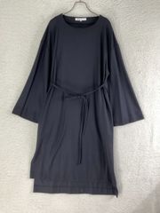 【お値引き交渉大歓迎】未使用 08 sircus　ゼロエイトサーカス 0 ダークネイビー フレアスリーブワンピース