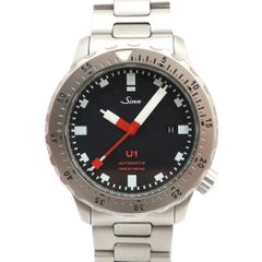 【天白】【Sinn】ジン U1 1010 44mm Uボート スチール SS デイト 黒文字盤 自動巻き メンズ 腕時計【中古】