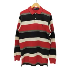 ポロバイラルフローレン Polo by RALPH LAUREN 90s ポニー刺繍 ラガー 長袖 ポロシャツ メンズ import：M 