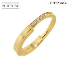 ティファニー TIFFANY&CO. ロック 7.5号 リング ダイヤ 0.13ct K18 YG イエローゴールド 750 指輪 Lock Ring 90288316