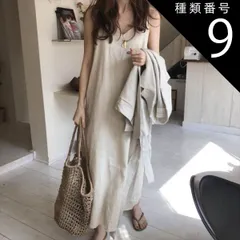 種類9：ブルー/L ワンピース フレアワンピース ロング ロング丈 マキシ マキシ丈 袖なし ノースリーブ Vネック 襟なし フレア セミフレア Aライン かわいい 大人可愛い きれいめ シンプル カジュアル 大人 上品 おしゃれ 大人女子 こなれ感 ラフ モ