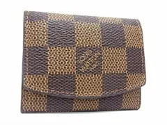 ■新品■未使用■ LOUIS VUITTON ルイヴィトン ダミエ カフスケース アクセサリーケース 小物入れ レディース ブラウン系 AY6598 冠婚葬祭 結婚式 葬式