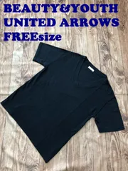 BEAUTY&YOUTH ARROWS コットン ヘンプ Vネック 半袖 カットソー Tシャツ レディース インナー