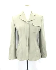 イタリア製★エンポリオ アルマーニ★ジップアップジャケット/ブルゾン/アウター【38/Women's size -M/薄緑/ライトオリーブ】EMPORIO ARMANI◆BC393のサムネイル