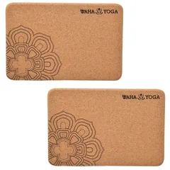 Waha Yoga - コルク ヨガ ブロック 2個 セット - 22.5 x 15 x 7.5 cm Cork Yoga Block (Set of 2)
