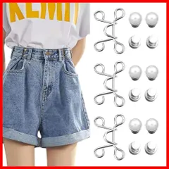 【迅速】cn ジーンズ 調整ボタン リベット付き 縫い目ない ウエスト調整ボタン ウエストバックル 取り外し可能ボタン ウエスト 調整 ボタンピン 金属ジーンズボタン 縫製不要 ボタン ジーンズ 取付簡単 ズボン置換 ボタン 交換用 ウェスト調節ボタン サイズ