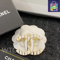 【今日特価】CHANEL シャネル プラチナム ダブル C ブローチ ?