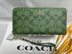 コーチ 財布 COACH 長財布 シグネチャー デニムレザー アコーディオン