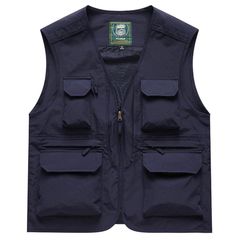 新品 [Manatsulife] ベスト メンズ 夏 メッシュ フィッシングベスト 背面取り外し可能 多ポケット 多機能 防災 撥水 軽量 通気 カメラマン アウトドア 釣り 登山 おしゃれ 8858