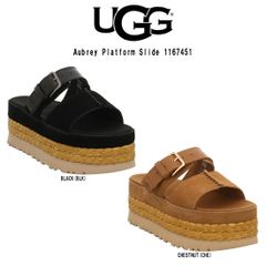 UGG(アグ)サンダル オーブリー プラットフォーム スライド 厚底 リゾート レディース 女性用 靴 Aubrey Platform Slide 1167451