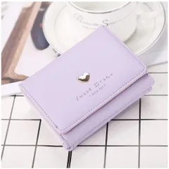 ☆ パープル ☆ 財布 可愛い 財布 三つ折りレディース 三つ折り財布 三つおり さいふ サイフ コンパクト財布 ミニ財布 三つ折り レディース 折財布 おしゃれ キッズ 女の子 小学生 中学生 高校生 大学生 レディース財布 かわいい 誕生日 クリスマス